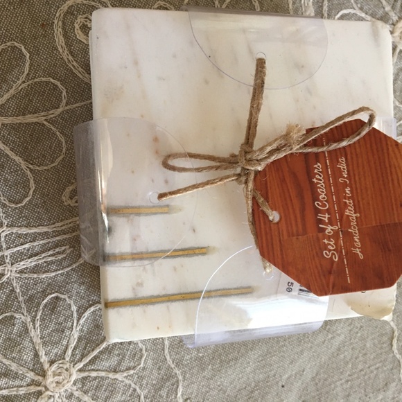 Marble Coasters Still in Original Pkg - Picture 1 of 5